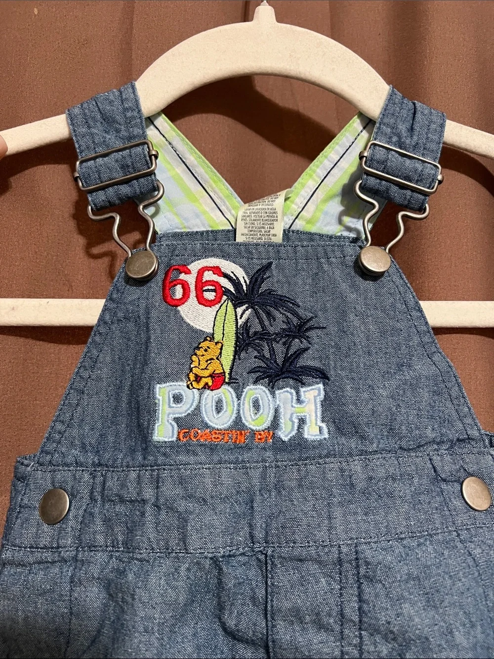 Vintage/Deadstock Y2K Disney Store Winnie The Pooh Baby Overalls